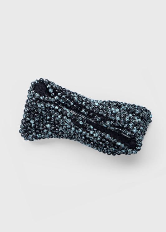 STONE clutch in Marble